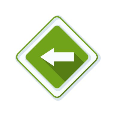 sol yön mesaj simgesi