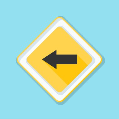 sol yön mesaj simgesi