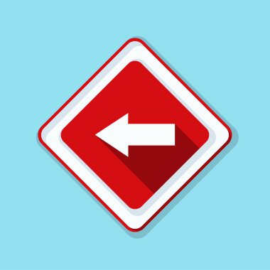 sol yön mesaj simgesi