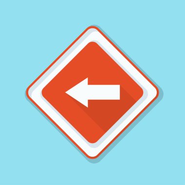 sol yön mesaj simgesi