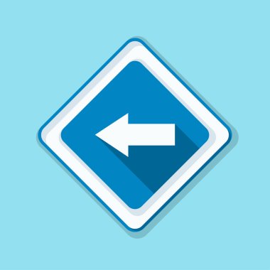 sol yön mesaj simgesi