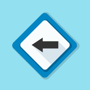 sol yön mesaj simgesi