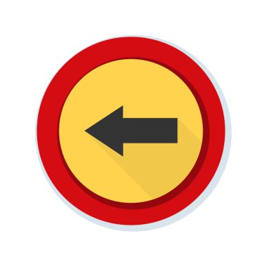 sol yön mesaj simgesi