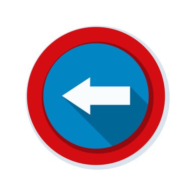 sol yön mesaj simgesi