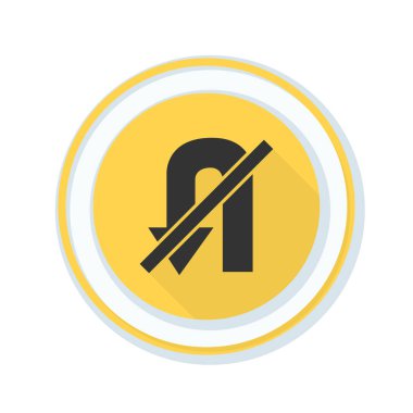 yasak u dönüş işareti simgesi