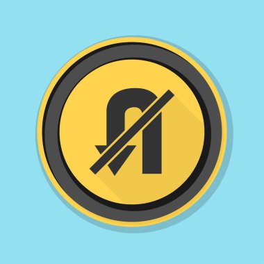 yasak u dönüş işareti simgesi