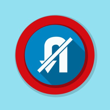 yasak u dönüş işareti simgesi