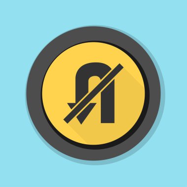 yasak u dönüş işareti simgesi