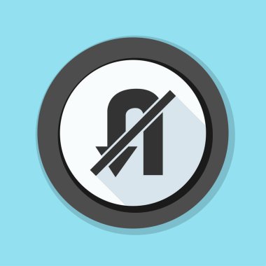 yasak u dönüş işareti simgesi