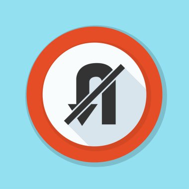 yasak u dönüş işareti simgesi