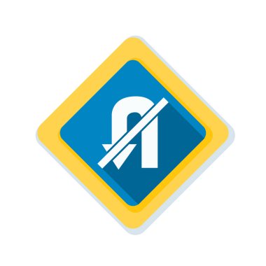 yasak u dönüş işareti simgesi