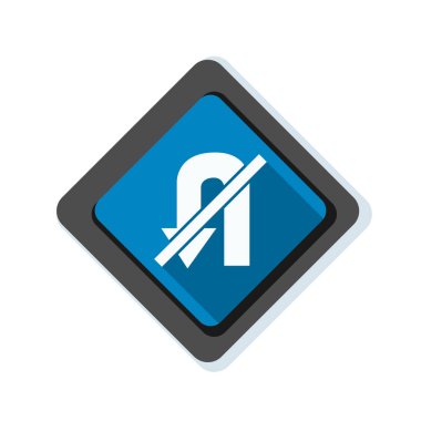 yasak u dönüş işareti simgesi