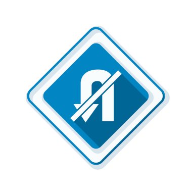 yasak u dönüş işareti simgesi