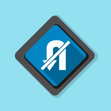 yasak u dönüş işareti simgesi