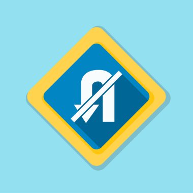 yasak u dönüş işareti simgesi