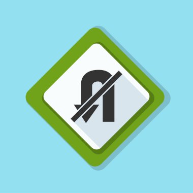 yasak u dönüş işareti simgesi