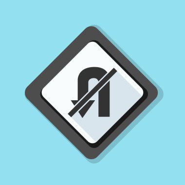 yasak u dönüş işareti simgesi