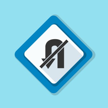 yasak u dönüş işareti simgesi