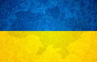 Grunge Ukrayna bayrağı
