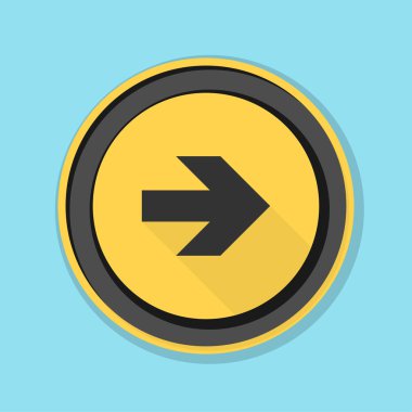 doğru yönde mesaj simgesi