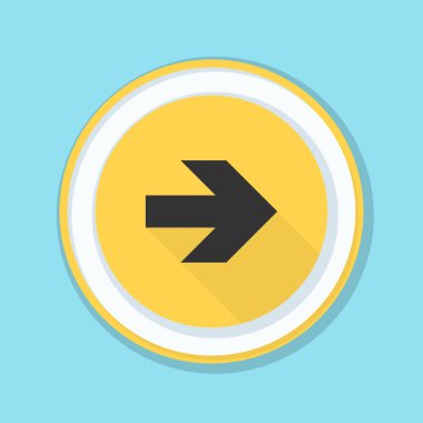 doğru yönde mesaj simgesi