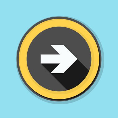 doğru yönde mesaj simgesi