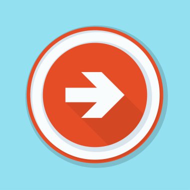 doğru yönde mesaj simgesi