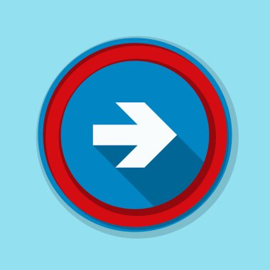 doğru yönde mesaj simgesi