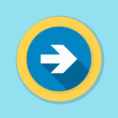 doğru yönde mesaj simgesi