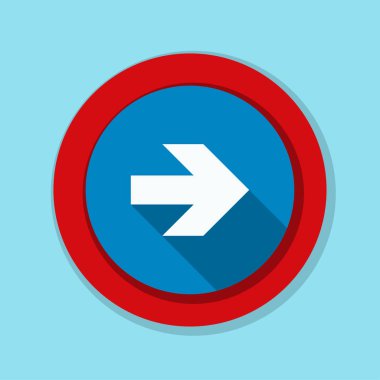 doğru yönde mesaj simgesi