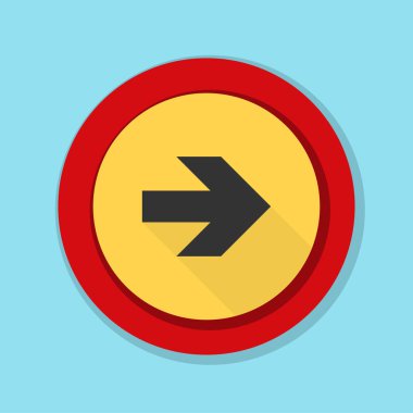 doğru yönde mesaj simgesi