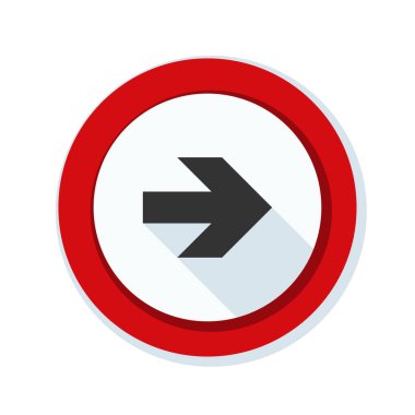 doğru yönde mesaj simgesi