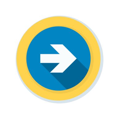 doğru yönde mesaj simgesi