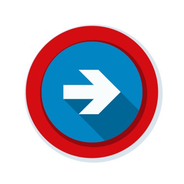 doğru yönde mesaj simgesi