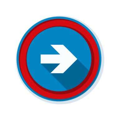 doğru yönde mesaj simgesi