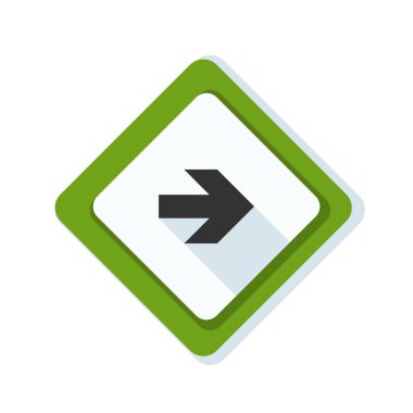 doğru yönde mesaj simgesi