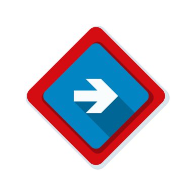 doğru yönde mesaj simgesi