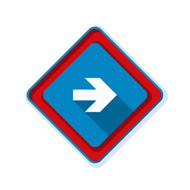 doğru yönde mesaj simgesi