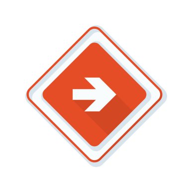 doğru yönde mesaj simgesi