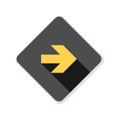 doğru yönde mesaj simgesi