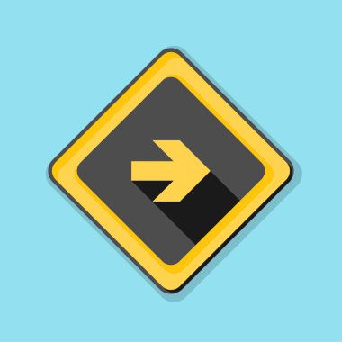 doğru yönde mesaj simgesi