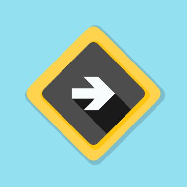 doğru yönde mesaj simgesi