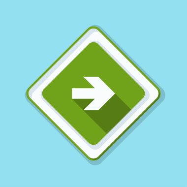 doğru yönde mesaj simgesi