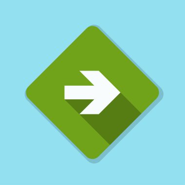 doğru yönde mesaj simgesi