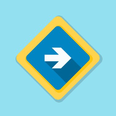 doğru yönde mesaj simgesi