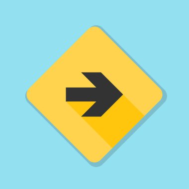 doğru yönde mesaj simgesi