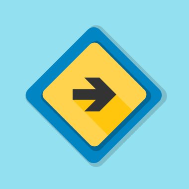 doğru yönde mesaj simgesi