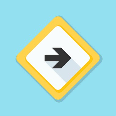 doğru yönde mesaj simgesi