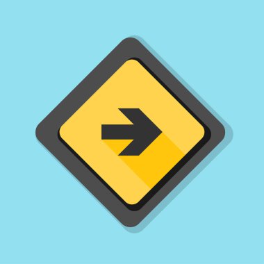 doğru yönde mesaj simgesi