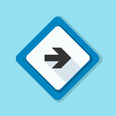 doğru yönde mesaj simgesi